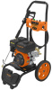 Мойка бензиновая CARVER CW-5200G PRO 7лс, 210 бар,10 л/мин, латунь, самовсас, фрезы 4шт, колеса