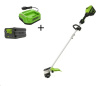 Триммер аккумуляторный Greenworks GD60LTK4, 60V, 40см, c АКБ 4АЧ и ЗУ 2108307UB