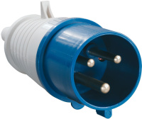 Вилка силовая 16A TS-023 220V 2Р+Е  IP44  ЭНЕРГИЯ Е1001-0004