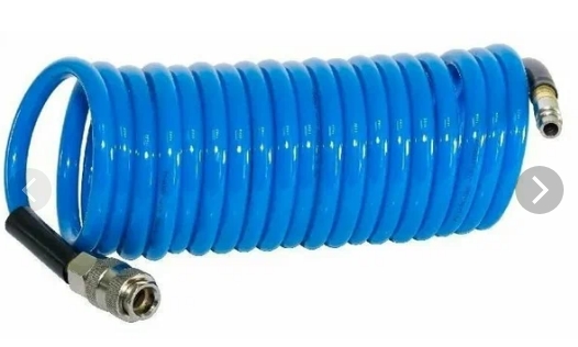 Шланг для компрессора 10м спиральный 15bar, NSPE-10PRO (L=10м,15бар/12*8,разъем EVRO) №1