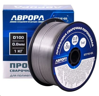 Проволка 0,8*1,0 кг NO GAS  порошковая АВРОРА  E71T-GS 39777