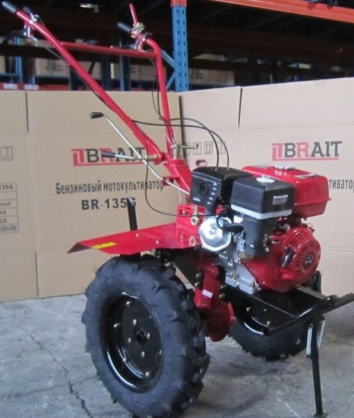 Мотоблок BRAIT BR-135GA 7л.с 170F Колеса5.0*12 Вал S-31 Ск.1 назад/2 вперед с ВОМ Фрезы в компл