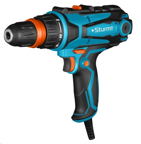 Дрель-шуруповерт STURM ID2145PT   450Вт, 0-400/0-1500об.мин, СМЕН ПАТРОН, 45Нм, SOFT TOUCH
