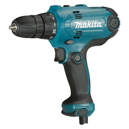 Дрель-шуруповерт MAKITA DF0300 БЗП 320Вт, 56Н_м 2ск. 0-450 об_мин_0-1500 об_мин, 1.2кг, коробка