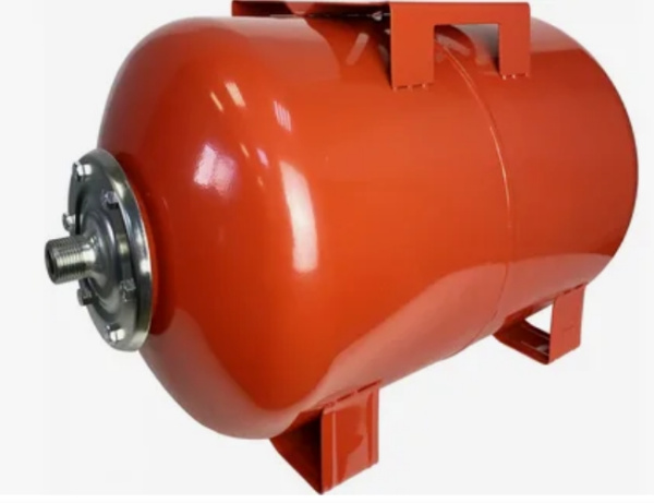 Гидроаккумулятор 50л BRAIT красный, рабочее давление 1.5-6.5бар (горизонтальный) 23.02.063.056