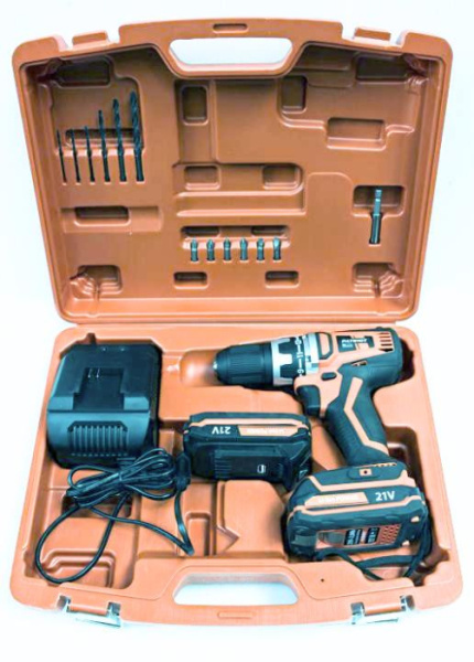 Шуруповерт аккумуляторный ЗУБР ПРОФЕССИОНАЛ 50 Нм 2*2Ач+кейс бесщ. DB-50-22