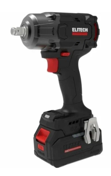 Гайковерт аккумуляторный ELITECH E2201.059.01 (20В, 850Нм, 1*4Ач) 0-1050/1650/2350об/мин)