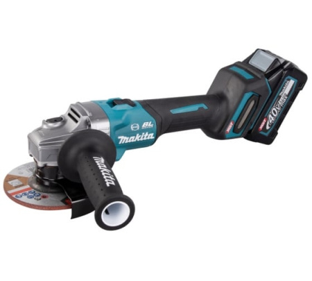 УШМ MAKITA GA005GM201  125мм,40В,2х4АчLi-ion,8500об_м,2.8-3.3кг