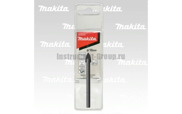 Сверло по кафелю/стеклу 10х80мм,хв-цилиндр,острие конус MAKITA D-25161