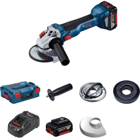 УШМ BOSCH GWS 18V-10  акк,ф125мм,18В,2_5АчLi-ion,9000об_м,2.5кг,Кейс L-BOXX 136 06