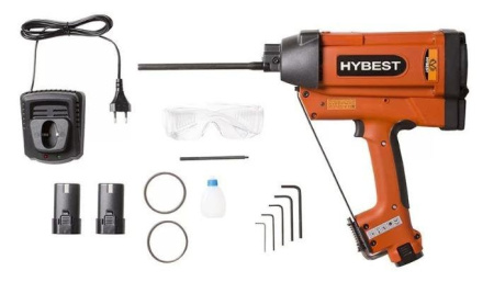 Пистолет монтажный HYBEST GBW200 Гвозди тип IN 120Дж Li-Ion 72V DC 33кг HBGBW200