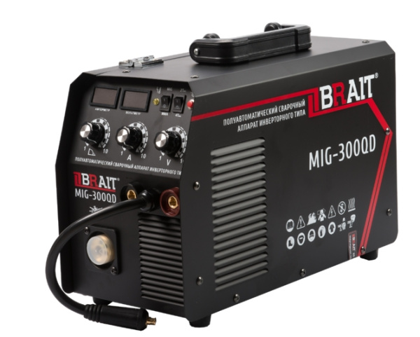 Сварочный полуавтомат №1 NMIG180-2 (MIG/TIG/MMA 20-180А,без газа,цифровой дисплей) №1