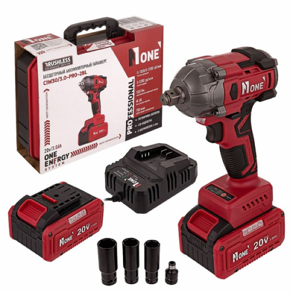 Гайковерт аккумуляторный CIW30/3.0-PRO-2BL 500Hm,20V,3.0Ah,2акк,с функц.винто,Кейс