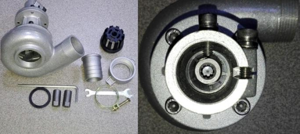 Мотопомпа Насадка к бензотримеру ПОМПА 26мм переходник 9зуб,7зуб,Квадрат 010352(7) F0027