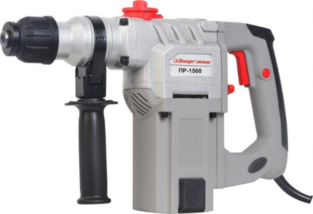 Энергомаш ПР-1500 Перфоратор  SDS-plus  1500 W, 3 режима, 5 Дж, 0-3000 уд/мин, 0-780 об/мин,  кейс