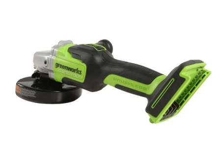 Углошлифовальная машина аккумуляторная Greenworks, Арт. 3402007, 24V, бесщеточная,76 мм, без АКБ и З