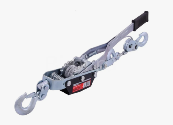 Лебедка рычажная, тяга - 4 т, подъем - 1,6 т, двойное храповое колесо// MATRIX 52225