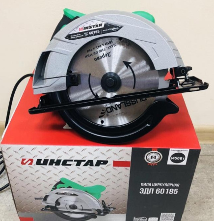 ИНСТАР ЭДП 60185 Элек.пила дисковая 1450Вт, 5000об/мин, Диск 185/16