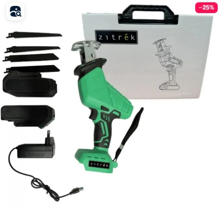 Сабельная пила аккум. ZITREK ZKRS20V (20В, Li-Ion аккум. 2шт., кейс)