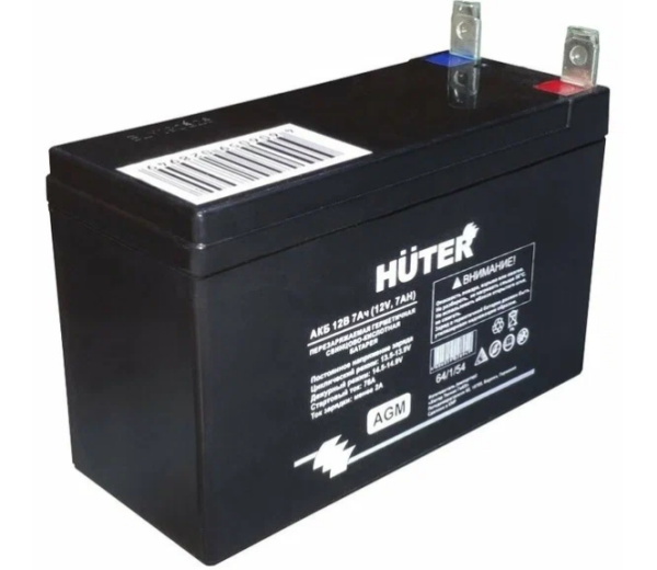 Аккумулятор 12в 7,0а/ч. HUTER BLY211026  64/1/54